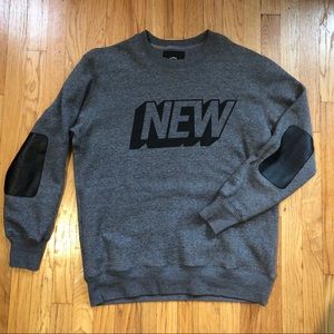 STAMPD Crew Sweatshirt - New Motif - Grey - Black